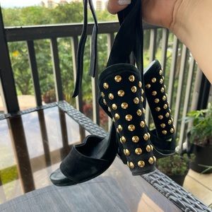 Black high Heels. Size: 38. Used